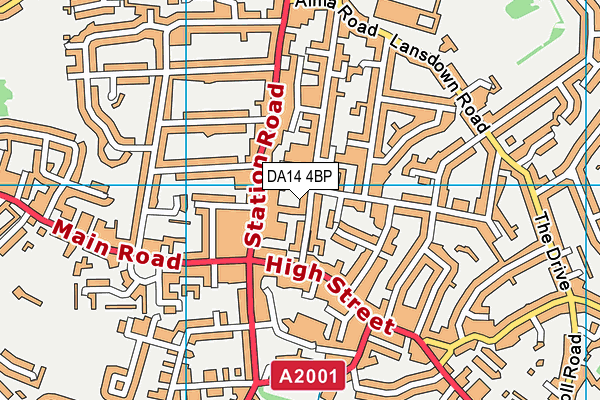 DA14 4BP map - OS VectorMap District (Ordnance Survey) DA14 4BP map - OS VectorMap District (Ordnance Survey)