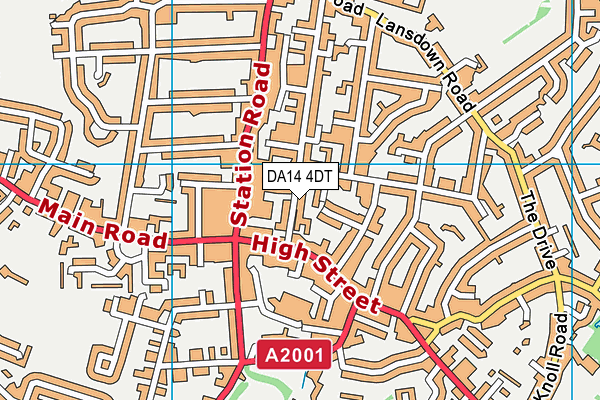 DA14 4DT map - OS VectorMap District (Ordnance Survey) DA14 4DT map - OS VectorMap District (Ordnance Survey)
