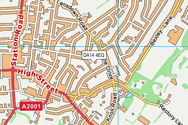 DA14 4EQ map - OS VectorMap District (Ordnance Survey) DA14 4EQ map - OS VectorMap District (Ordnance Survey)