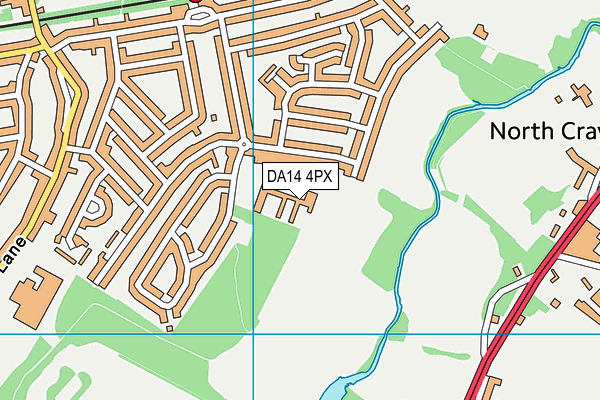 DA14 4PX map - OS VectorMap District (Ordnance Survey) DA14 4PX map - OS VectorMap District (Ordnance Survey)