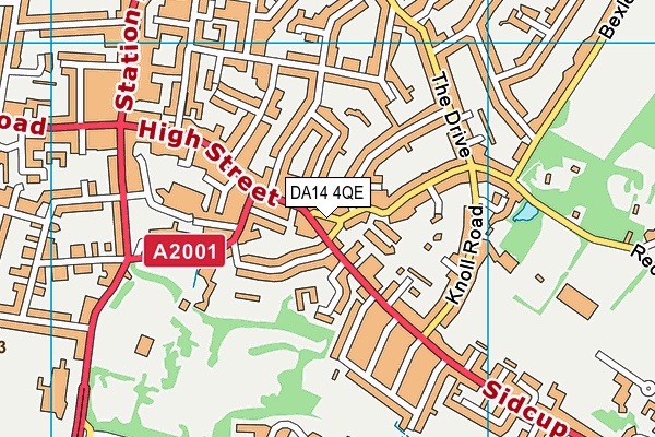 DA14 4QE map - OS VectorMap District (Ordnance Survey) DA14 4QE map - OS VectorMap District (Ordnance Survey)