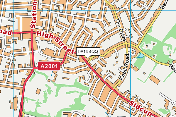 DA14 4QQ map - OS VectorMap District (Ordnance Survey) DA14 4QQ map - OS VectorMap District (Ordnance Survey)