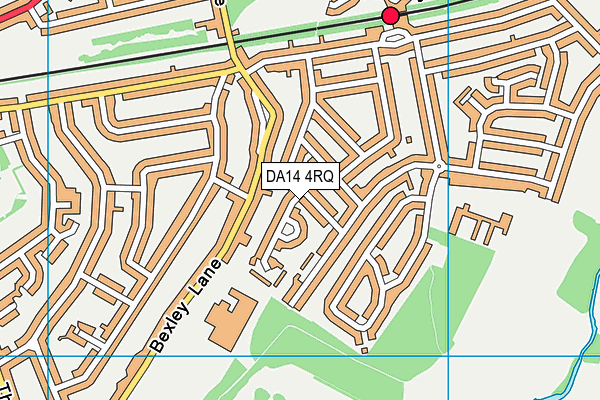 DA14 4RQ map - OS VectorMap District (Ordnance Survey) DA14 4RQ map - OS VectorMap District (Ordnance Survey)
