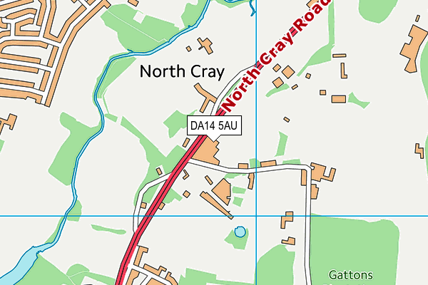 DA14 5AU map - OS VectorMap District (Ordnance Survey) DA14 5AU map - OS VectorMap District (Ordnance Survey)