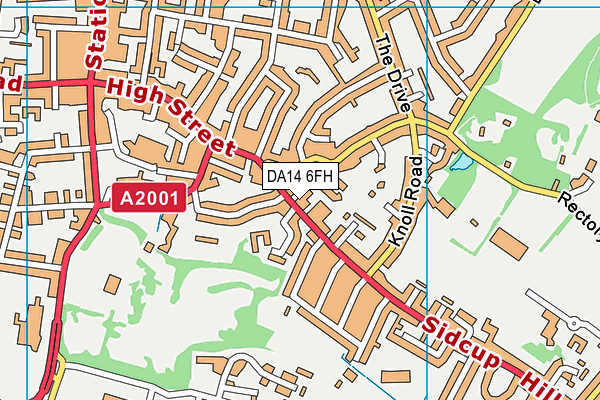 DA14 6FH map - OS VectorMap District (Ordnance Survey) DA14 6FH map - OS VectorMap District (Ordnance Survey)