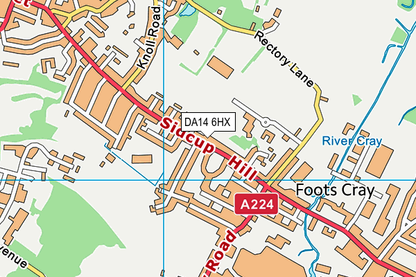 DA14 6HX map - OS VectorMap District (Ordnance Survey) DA14 6HX map - OS VectorMap District (Ordnance Survey)