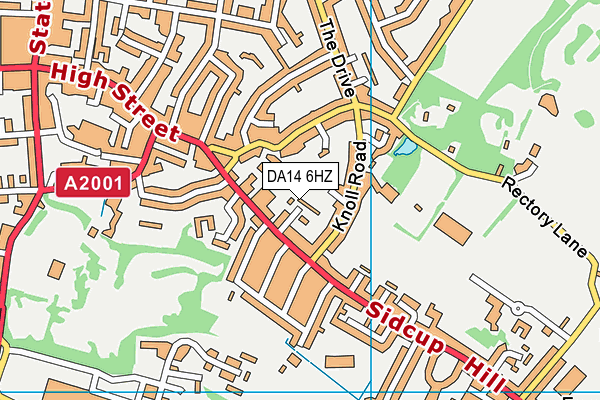 DA14 6HZ map - OS VectorMap District (Ordnance Survey) DA14 6HZ map - OS VectorMap District (Ordnance Survey)