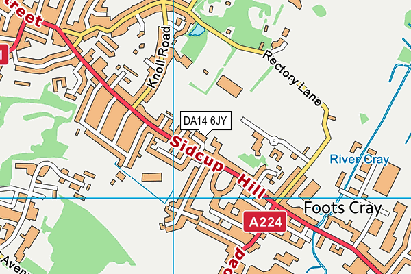 DA14 6JY map - OS VectorMap District (Ordnance Survey) DA14 6JY map - OS VectorMap District (Ordnance Survey)
