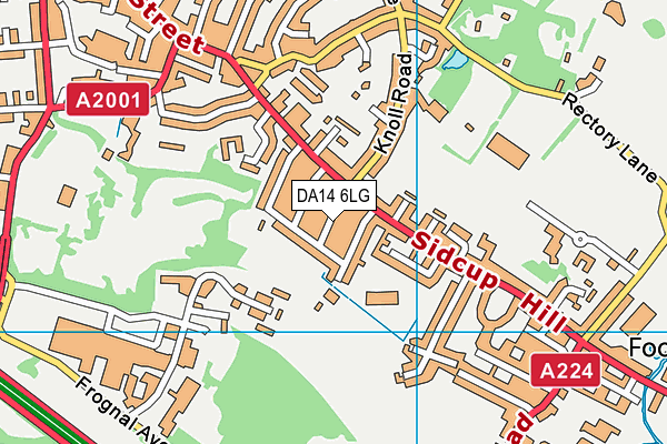 DA14 6LG map - OS VectorMap District (Ordnance Survey) DA14 6LG map - OS VectorMap District (Ordnance Survey)