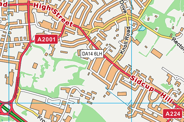 DA14 6LH map - OS VectorMap District (Ordnance Survey) DA14 6LH map - OS VectorMap District (Ordnance Survey)