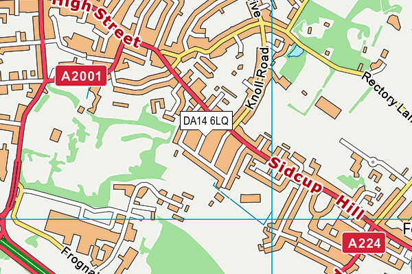 DA14 6LQ map - OS VectorMap District (Ordnance Survey) DA14 6LQ map - OS VectorMap District (Ordnance Survey)