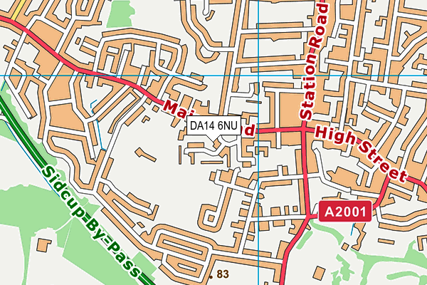 DA14 6NU map - OS VectorMap District (Ordnance Survey) DA14 6NU map - OS VectorMap District (Ordnance Survey)
