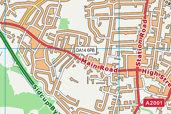 DA14 6PB map - OS VectorMap District (Ordnance Survey) DA14 6PB map - OS VectorMap District (Ordnance Survey)