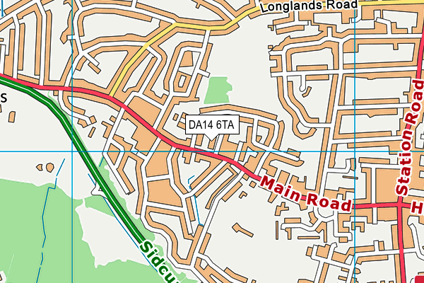 DA14 6TA map - OS VectorMap District (Ordnance Survey) DA14 6TA map - OS VectorMap District (Ordnance Survey)