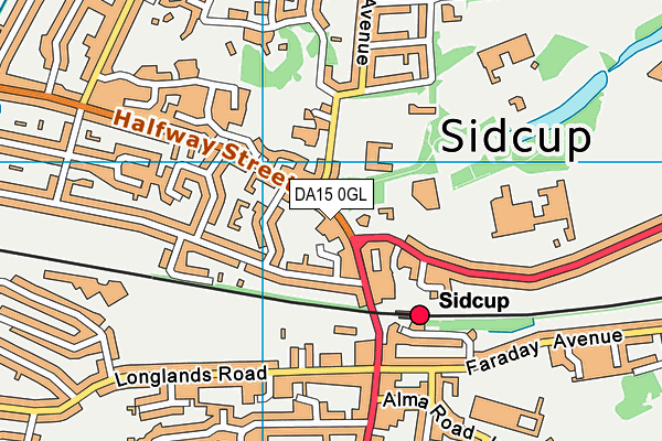 DA15 0GL map - OS VectorMap District (Ordnance Survey) DA15 0GL map - OS VectorMap District (Ordnance Survey)