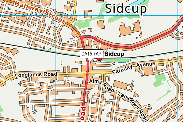 DA15 7AP map - OS VectorMap District (Ordnance Survey) DA15 7AP map - OS VectorMap District (Ordnance Survey)