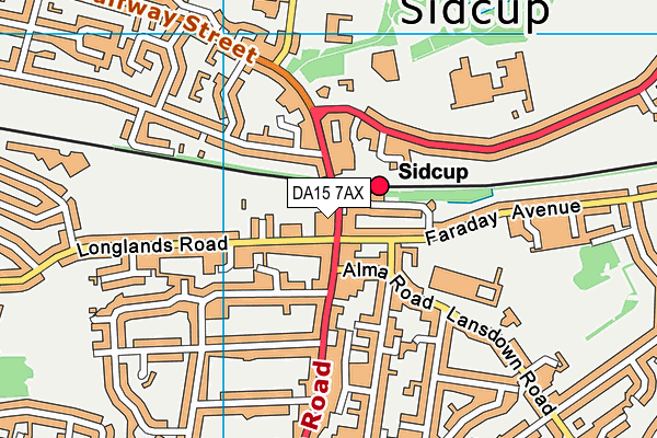 DA15 7AX map - OS VectorMap District (Ordnance Survey) DA15 7AX map - OS VectorMap District (Ordnance Survey)