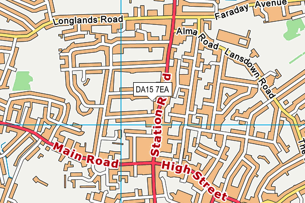 DA15 7EA map - OS VectorMap District (Ordnance Survey) DA15 7EA map - OS VectorMap District (Ordnance Survey)