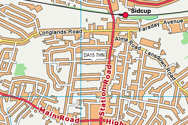 DA15 7HN map - OS VectorMap District (Ordnance Survey) DA15 7HN map - OS VectorMap District (Ordnance Survey)