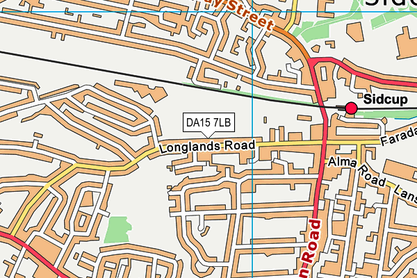 DA15 7LB map - OS VectorMap District (Ordnance Survey) DA15 7LB map - OS VectorMap District (Ordnance Survey)