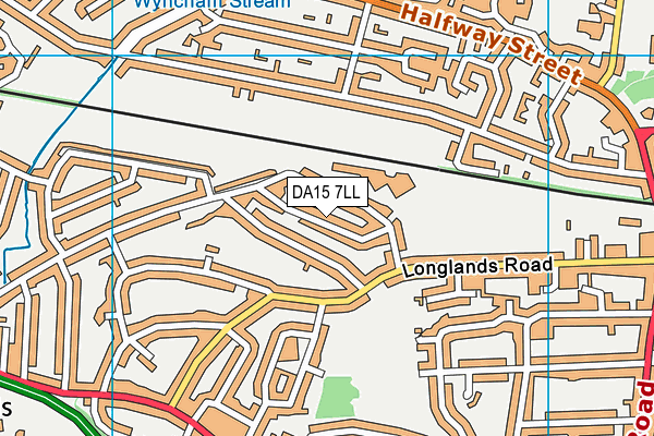 DA15 7LL map - OS VectorMap District (Ordnance Survey) DA15 7LL map - OS VectorMap District (Ordnance Survey)