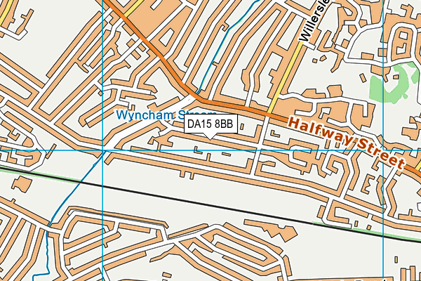 DA15 8BB map - OS VectorMap District (Ordnance Survey) DA15 8BB map - OS VectorMap District (Ordnance Survey)