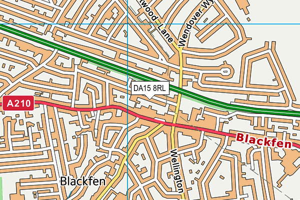 DA15 8RL map - OS VectorMap District (Ordnance Survey) DA15 8RL map - OS VectorMap District (Ordnance Survey)