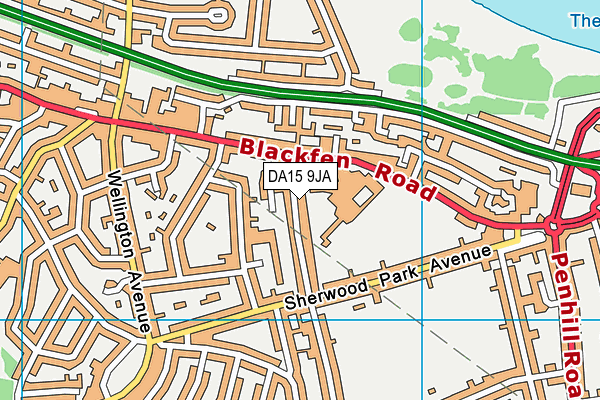 DA15 9JA map - OS VectorMap District (Ordnance Survey) DA15 9JA map - OS VectorMap District (Ordnance Survey)