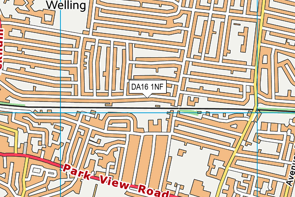 DA16 1NF map - OS VectorMap District (Ordnance Survey) DA16 1NF map - OS VectorMap District (Ordnance Survey)