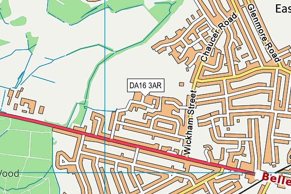 DA16 3AR map - OS VectorMap District (Ordnance Survey) DA16 3AR map - OS VectorMap District (Ordnance Survey)