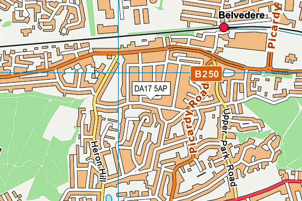 DA17 5AP map - OS VectorMap District (Ordnance Survey) DA17 5AP map - OS VectorMap District (Ordnance Survey)