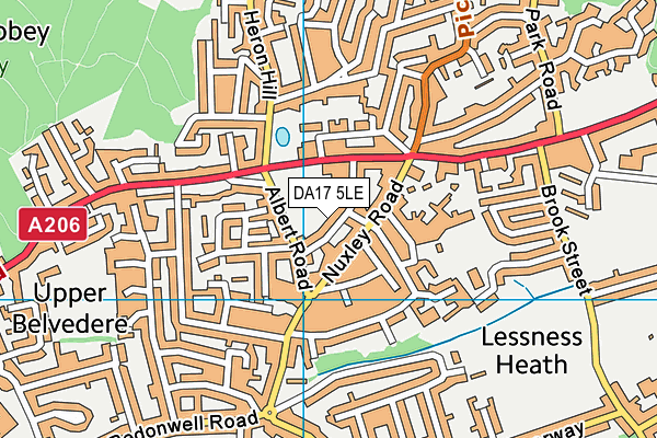 DA17 5LE map - OS VectorMap District (Ordnance Survey) DA17 5LE map - OS VectorMap District (Ordnance Survey)