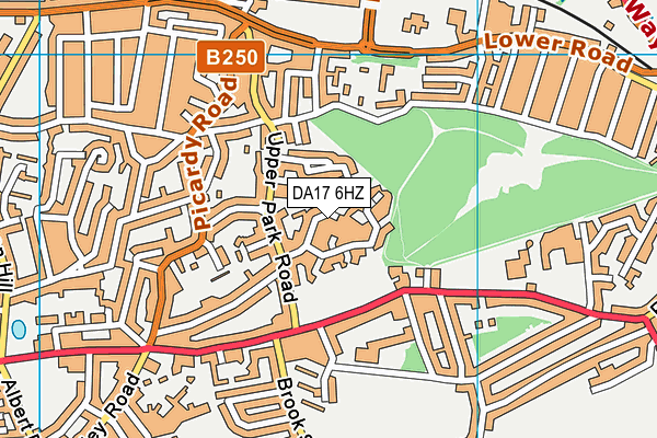 DA17 6HZ map - OS VectorMap District (Ordnance Survey) DA17 6HZ map - OS VectorMap District (Ordnance Survey)