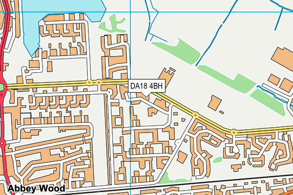 DA18 4BH map - OS VectorMap District (Ordnance Survey) DA18 4BH map - OS VectorMap District (Ordnance Survey)