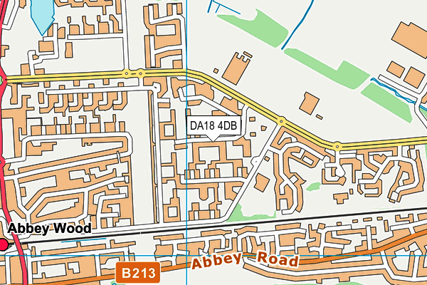 DA18 4DB map - OS VectorMap District (Ordnance Survey) DA18 4DB map - OS VectorMap District (Ordnance Survey)