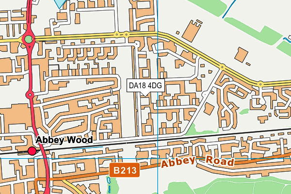 DA18 4DG map - OS VectorMap District (Ordnance Survey) DA18 4DG map - OS VectorMap District (Ordnance Survey)
