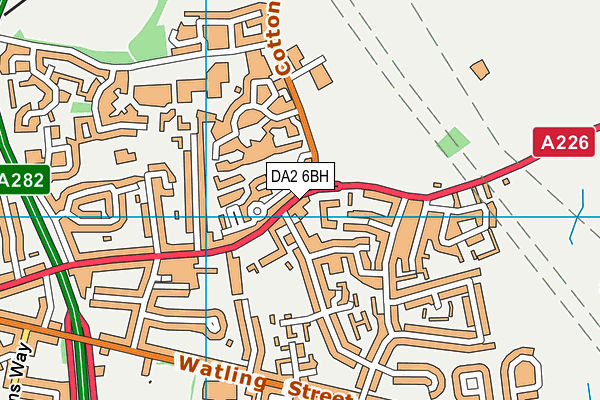DA2 6BH map - OS VectorMap District (Ordnance Survey) DA2 6BH map - OS VectorMap District (Ordnance Survey)