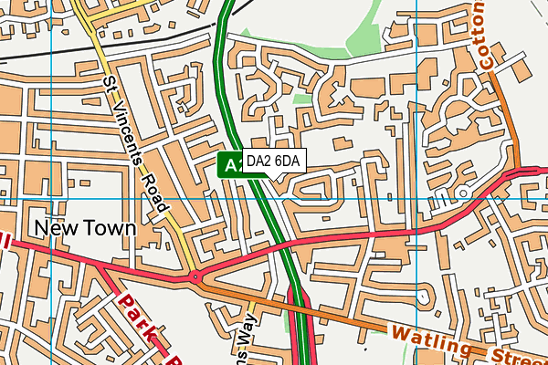 DA2 6DA map - OS VectorMap District (Ordnance Survey) DA2 6DA map - OS VectorMap District (Ordnance Survey)