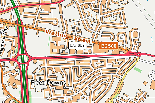DA2 6DY map - OS VectorMap District (Ordnance Survey) DA2 6DY map - OS VectorMap District (Ordnance Survey)