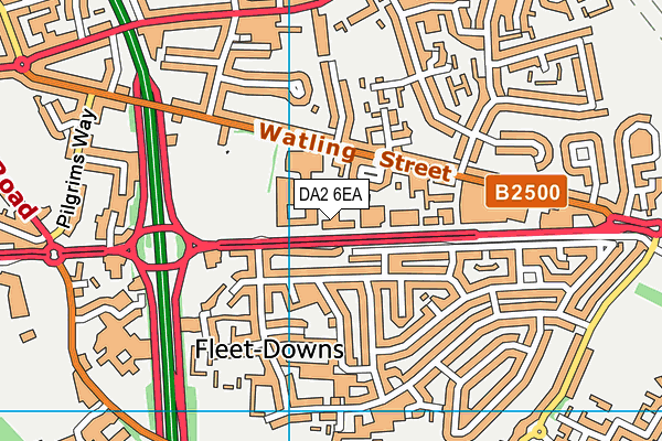 DA2 6EA map - OS VectorMap District (Ordnance Survey) DA2 6EA map - OS VectorMap District (Ordnance Survey)