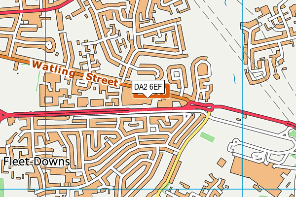 DA2 6EF map - OS VectorMap District (Ordnance Survey) DA2 6EF map - OS VectorMap District (Ordnance Survey)