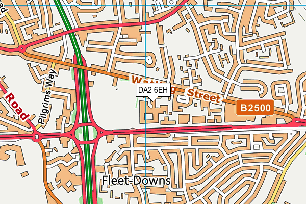 DA2 6EH map - OS VectorMap District (Ordnance Survey) DA2 6EH map - OS VectorMap District (Ordnance Survey)