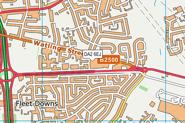 DA2 6EJ map - OS VectorMap District (Ordnance Survey) DA2 6EJ map - OS VectorMap District (Ordnance Survey)