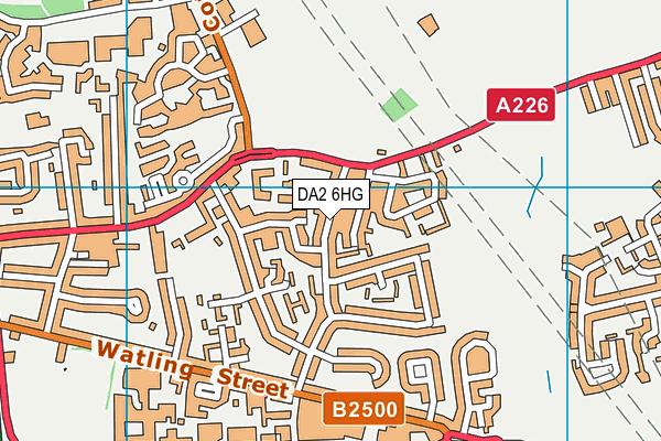 DA2 6HG map - OS VectorMap District (Ordnance Survey) DA2 6HG map - OS VectorMap District (Ordnance Survey)