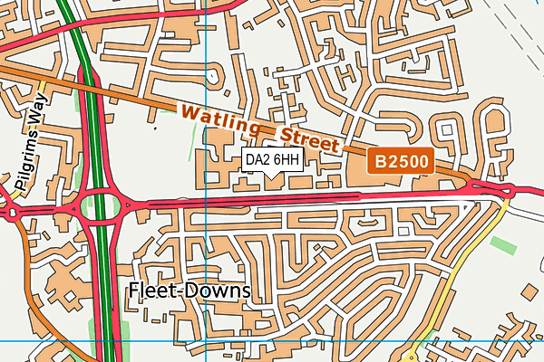 DA2 6HH map - OS VectorMap District (Ordnance Survey) DA2 6HH map - OS VectorMap District (Ordnance Survey)