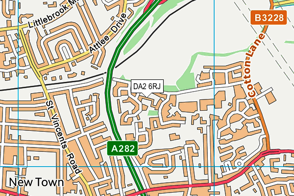 DA2 6RJ map - OS VectorMap District (Ordnance Survey) DA2 6RJ map - OS VectorMap District (Ordnance Survey)