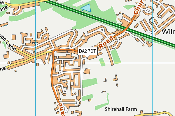 DA2 7DT map - OS VectorMap District (Ordnance Survey) DA2 7DT map - OS VectorMap District (Ordnance Survey)