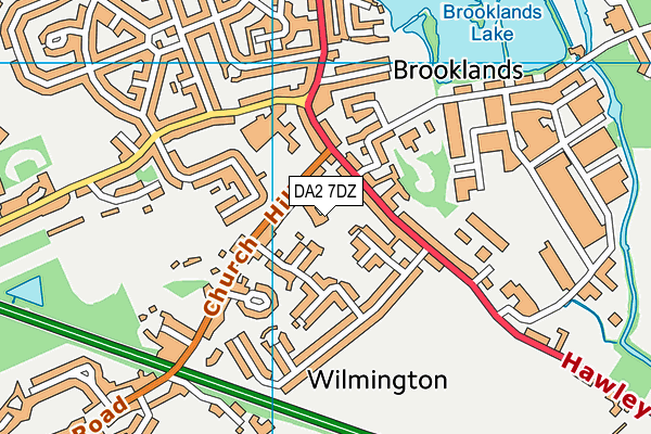 DA2 7DZ map - OS VectorMap District (Ordnance Survey) DA2 7DZ map - OS VectorMap District (Ordnance Survey)