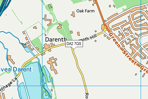 DA2 7QS map - OS VectorMap District (Ordnance Survey) DA2 7QS map - OS VectorMap District (Ordnance Survey)