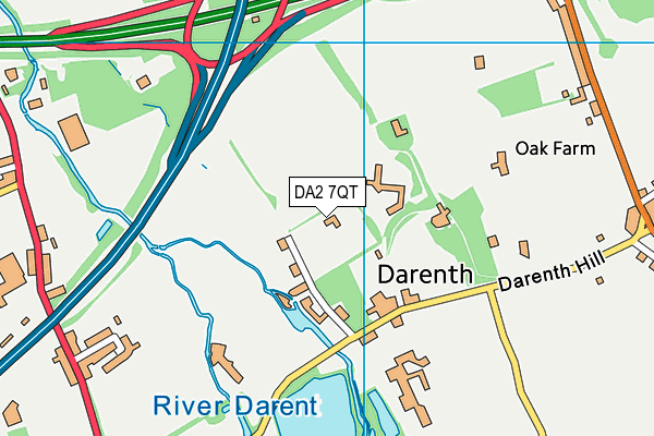 DA2 7QT map - OS VectorMap District (Ordnance Survey) DA2 7QT map - OS VectorMap District (Ordnance Survey)